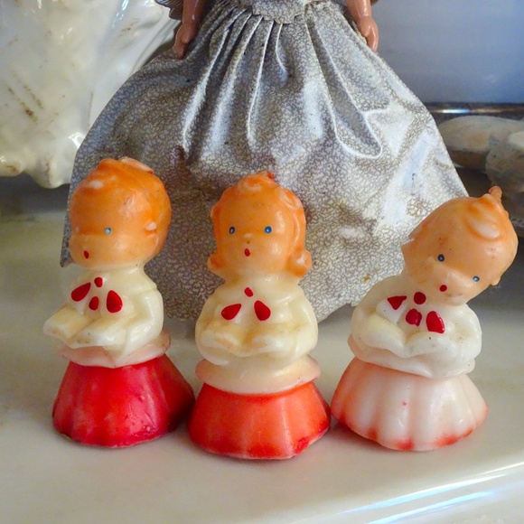 Gurley Candle CO Other - Set of 3 Vintage 1950s Collectible Gurley Candle CO. Christmas Carolers Candles